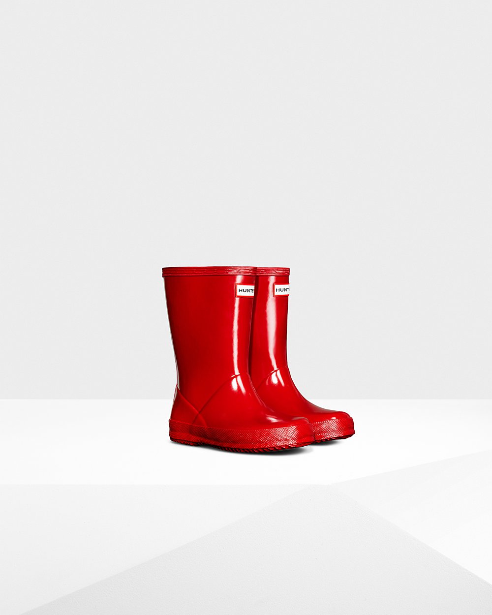 Botas De Agua Original First Classic Gloss Hunter Niños - Rojos - 671294BHD